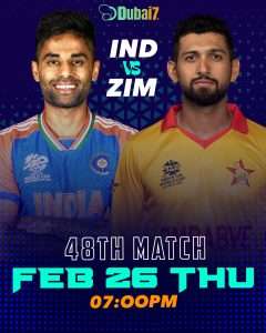 India vs Zimbabwe ICC WCT20 2026 Today Match Prediction